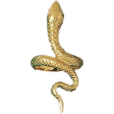 Dazzlers 14k Yellow Gold Snake Ring, MPN: DZ-14129
