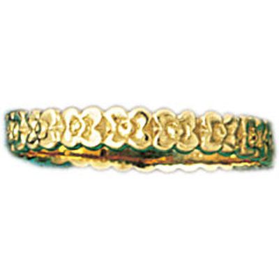 Dazzlers 14k Yellow Gold Small Flower Band, MPN: DZ-14130
