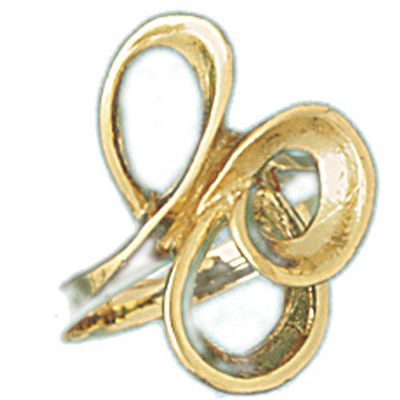 Dazzlers 14k Yellow Gold Fancy Swirl Ladies Ring, MPN: DZ-14071-4