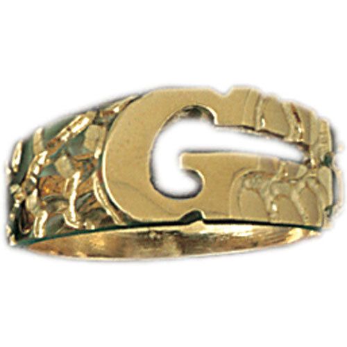 Dazzlers 14k Yellow Gold Initial G Ring, MPN: DZ-14504-8