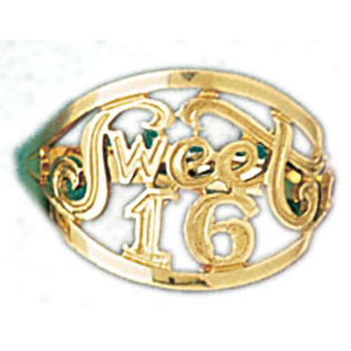 Dazzlers 14k Yellow Gold Sweet 16 Ring, MPN: DZ-14118