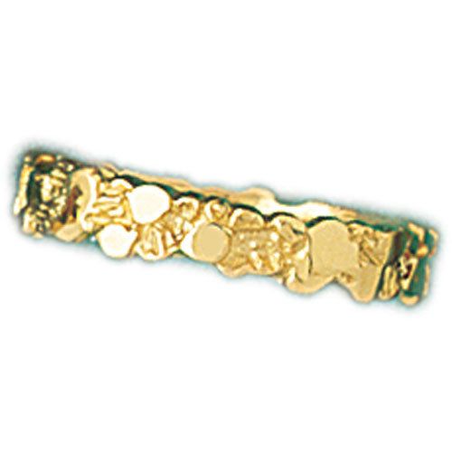 Dazzlers 14k Yellow Gold Nugget Ring, MPN: DZ-14365-8