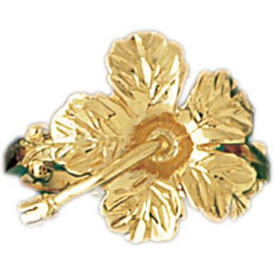 Dazzlers 14k Yellow Gold Hibiscus Flower Ring, MPN: DZ-14125