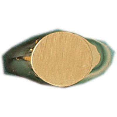Dazzlers 14k Yellow Gold Signet Ring, MPN: DZ-14449-8