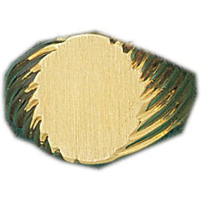 Dazzlers 14k Yellow Gold Signet Ring, MPN: DZ-14494-8