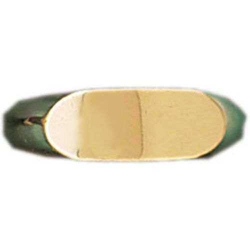 Dazzlers 14k Yellow Gold Signet Ring, MPN: DZ-14454-8