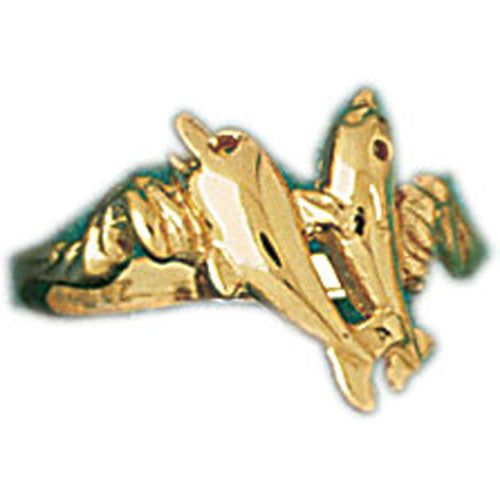 Dazzlers 14k Yellow Gold Dolphin Ring, MPN: DZ-14204