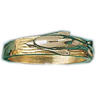 Dazzlers 14k Yellow Gold Dolphin Ring, MPN: DZ-14199