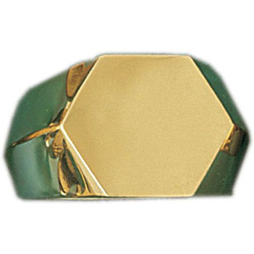 Dazzlers 14k Yellow Gold Signet Ring, MPN: DZ-14475-8
