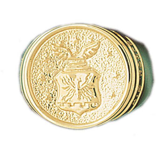 Dazzlers 14k Yellow Gold US Air Force Ring, MPN: DZ-14421-8