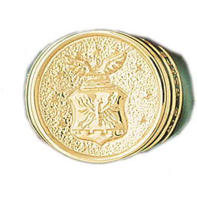 Dazzlers 14k Yellow Gold US Air Force Ring, MPN: DZ-14421-8