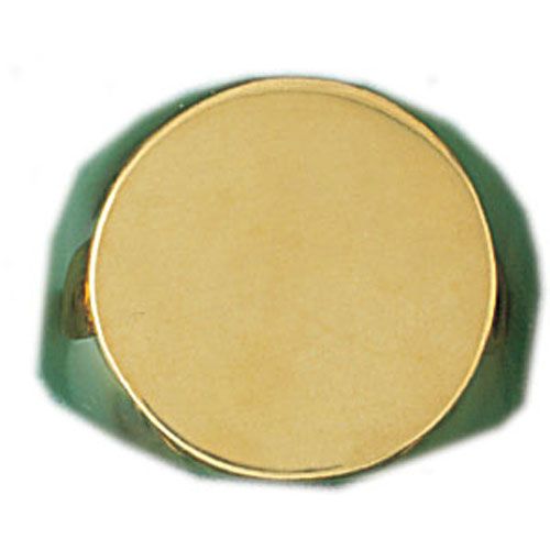 Dazzlers 14k Yellow Gold Signet Ring, MPN: DZ-14473-8