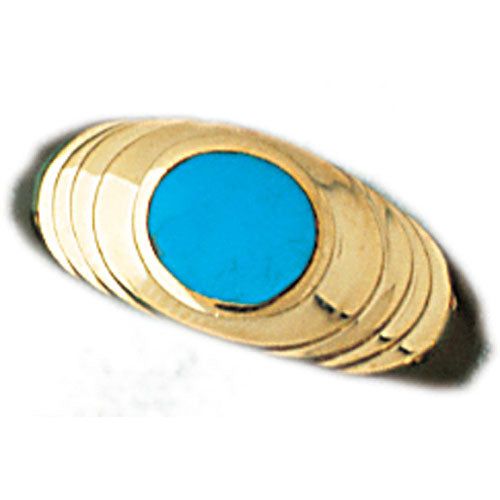Dazzlers 14k Yellow Gold Ladies Turquoise Ring, MPN: DZ-14831-4