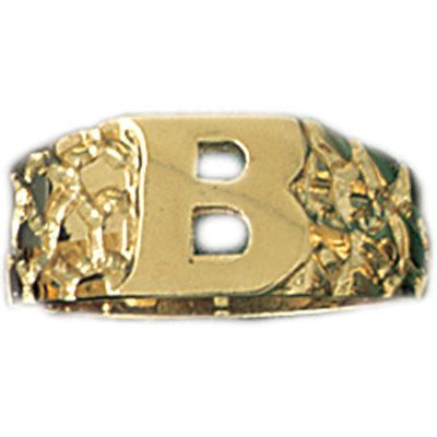 Dazzlers 14k Yellow Gold Initial B Ring, MPN: DZ-14499-8