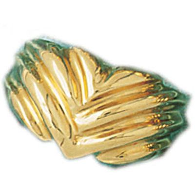 Dazzlers 14k Yellow Gold Fashionable Pattern Dome Ring, MPN: DZ-14327-4