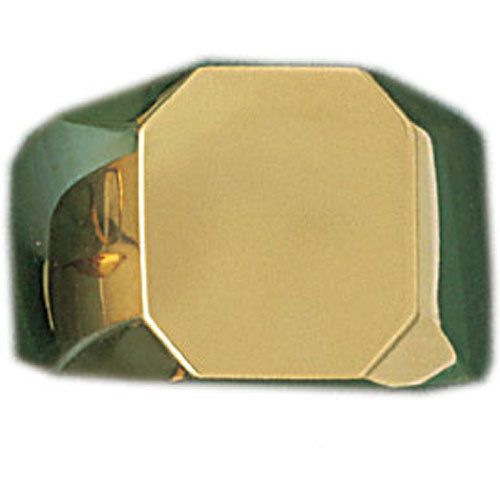 Dazzlers 14k Yellow Gold Signet Ring, MPN: DZ-14476-8
