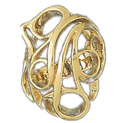 Dazzlers 14k Yellow Gold Fancy Swirl Ladies Ring, MPN: DZ-14077-4