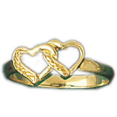 Dazzlers 14k Yellow Gold Light Heart Ring, MPN: DZ-14033