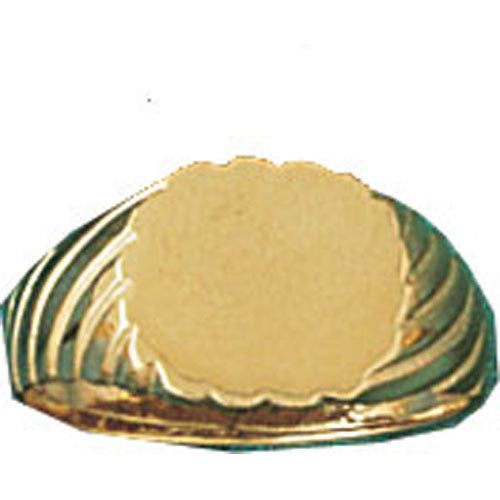 Dazzlers 14k Yellow Gold Childrens Signet Ring, MPN: DZ-14001