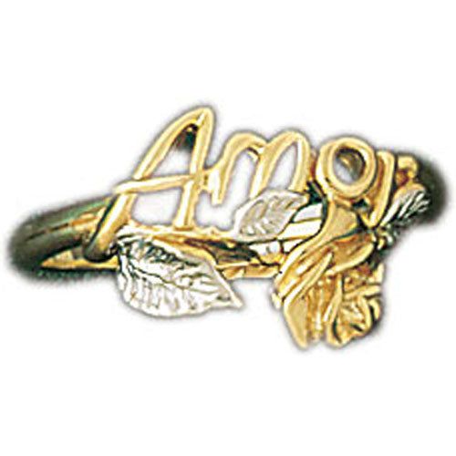 Dazzlers 14k Yellow Gold Amor Ring, MPN: DZ-14178