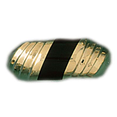 Dazzlers 14k Yellow Gold Ladies Black Onyx Ring, MPN: DZ-14759-4