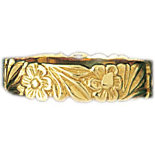 Dazzlers 14k Yellow Gold Flower Band, MPN: DZ-14155