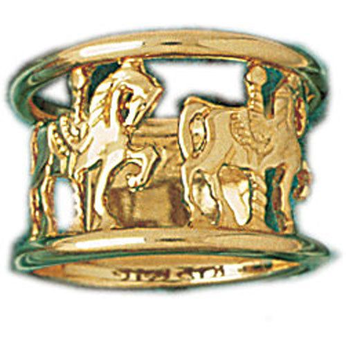 Dazzlers 14k Yellow Gold Carousel Ring, MPN: DZ-14200