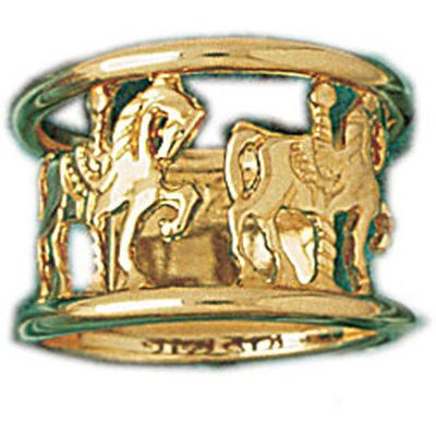 Dazzlers 14k Yellow Gold Carousel Ring, MPN: DZ-14200