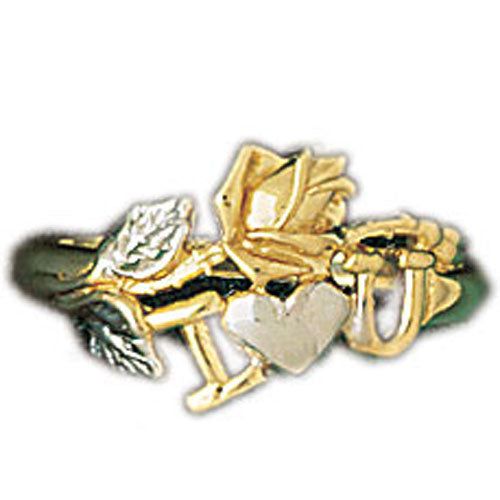 Dazzlers 14k Yellow Gold I Love You Ring, MPN: DZ-14179