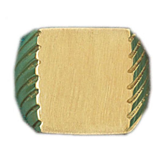 Dazzlers 14k Yellow Gold Signet Ring, MPN: DZ-14492-8