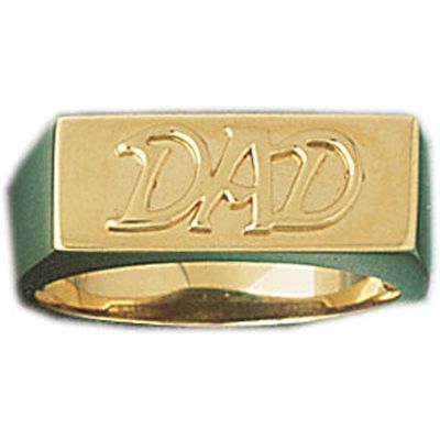Dazzlers 14k Yellow Gold Dads Ring, MPN: DZ-14407-8