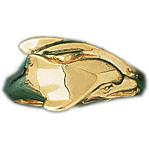 Dazzlers 14k Yellow Gold Dolphin Ring, MPN: DZ-14208