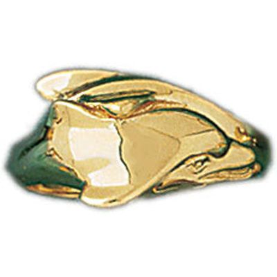 Dazzlers 14k Yellow Gold Dolphin Ring, MPN: DZ-14208