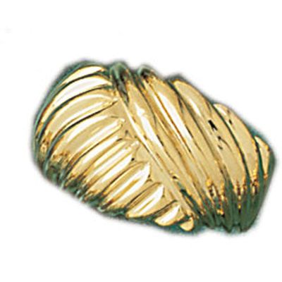 Dazzlers 14k Yellow Gold Fashionable Pattern Dome Ring, MPN: DZ-14314-4