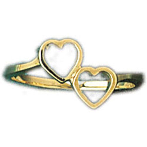 Dazzlers 14k Yellow Gold Light Heart Ring, MPN: DZ-14043
