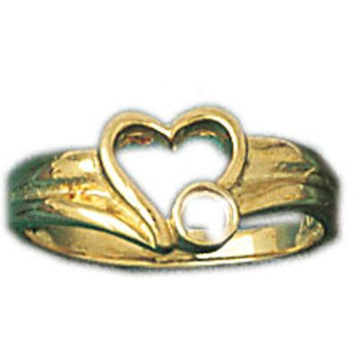 Dazzlers 14k Yellow Gold Light Heart Ring, MPN: DZ-14034