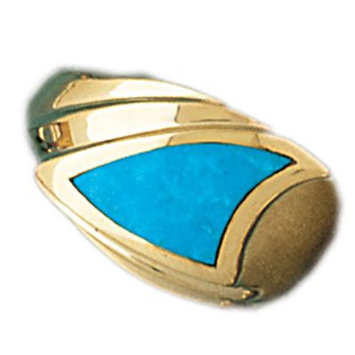 Dazzlers 14k Yellow Gold Ladies Turquoise Ring, MPN: DZ-14835-4