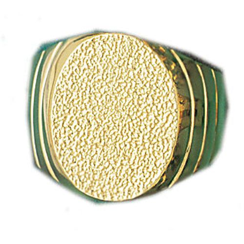 Dazzlers 14k Yellow Gold Signet Ring, MPN: DZ-14483-8