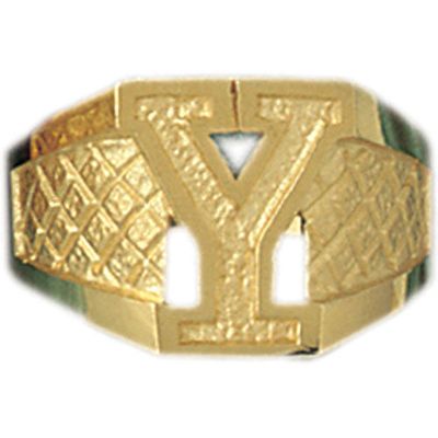 Dazzlers 14k Yellow Gold Initial Y Ring, MPN: DZ-14545-8