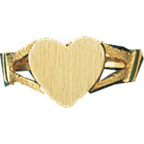 Dazzlers 14k Yellow Gold Childrens Signet Ring, MPN: DZ-14027