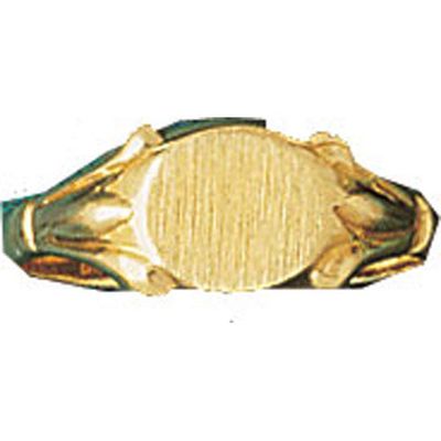 Dazzlers 14k Yellow Gold Childrens Signet Ring, MPN: DZ-14013