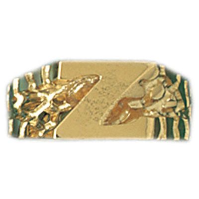 Dazzlers 14k Yellow Gold Initial Z Ring, MPN: DZ-14523-8