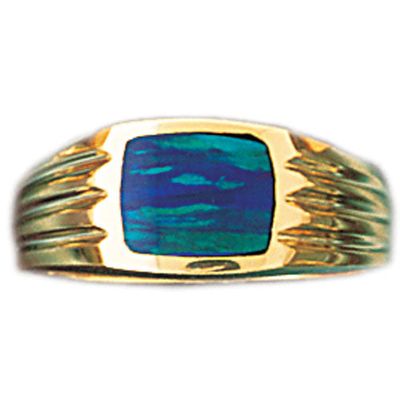 Dazzlers 14k Yellow Gold Created Opal Ring, MPN: DZ-14688-4
