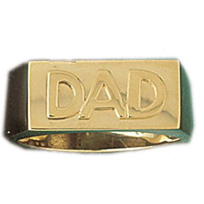 Dazzlers 14k Yellow Gold Dads Ring, MPN: DZ-14406-8