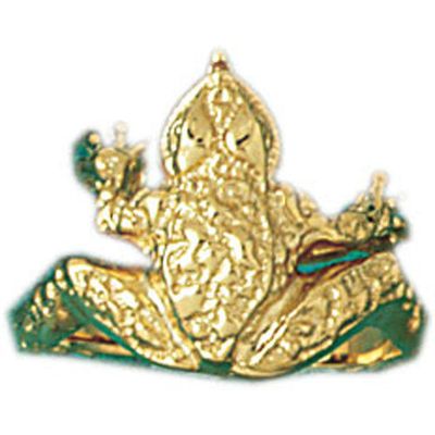 Dazzlers 14k Yellow Gold Frog Ring, MPN: DZ-14127