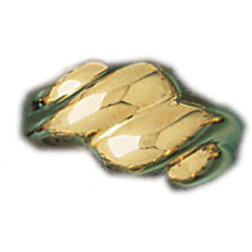 Dazzlers 14k Yellow Gold Fashionable Pattern Dome Ring, MPN: DZ-14304-4