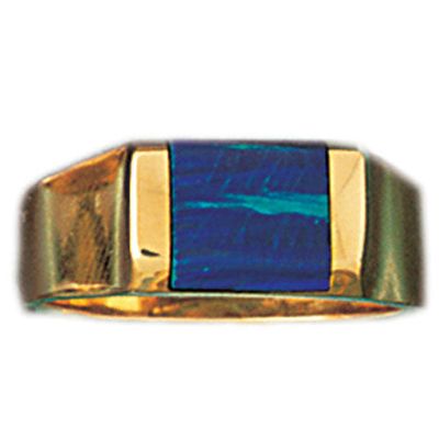 Dazzlers 14k Yellow Gold Created Opal Ring, MPN: DZ-14689-4