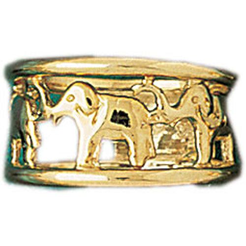 Dazzlers 14k Yellow Gold Elephant Ring, MPN: DZ-14219