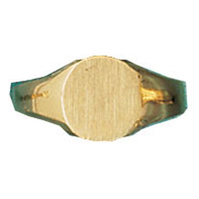 Dazzlers 14k Yellow Gold Childrens Signet Ring, MPN: DZ-14016