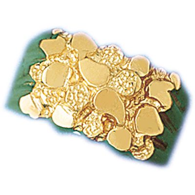 Dazzlers 14k Yellow Gold Nugget Ring, MPN: DZ-14344-8